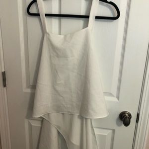 White open back tank